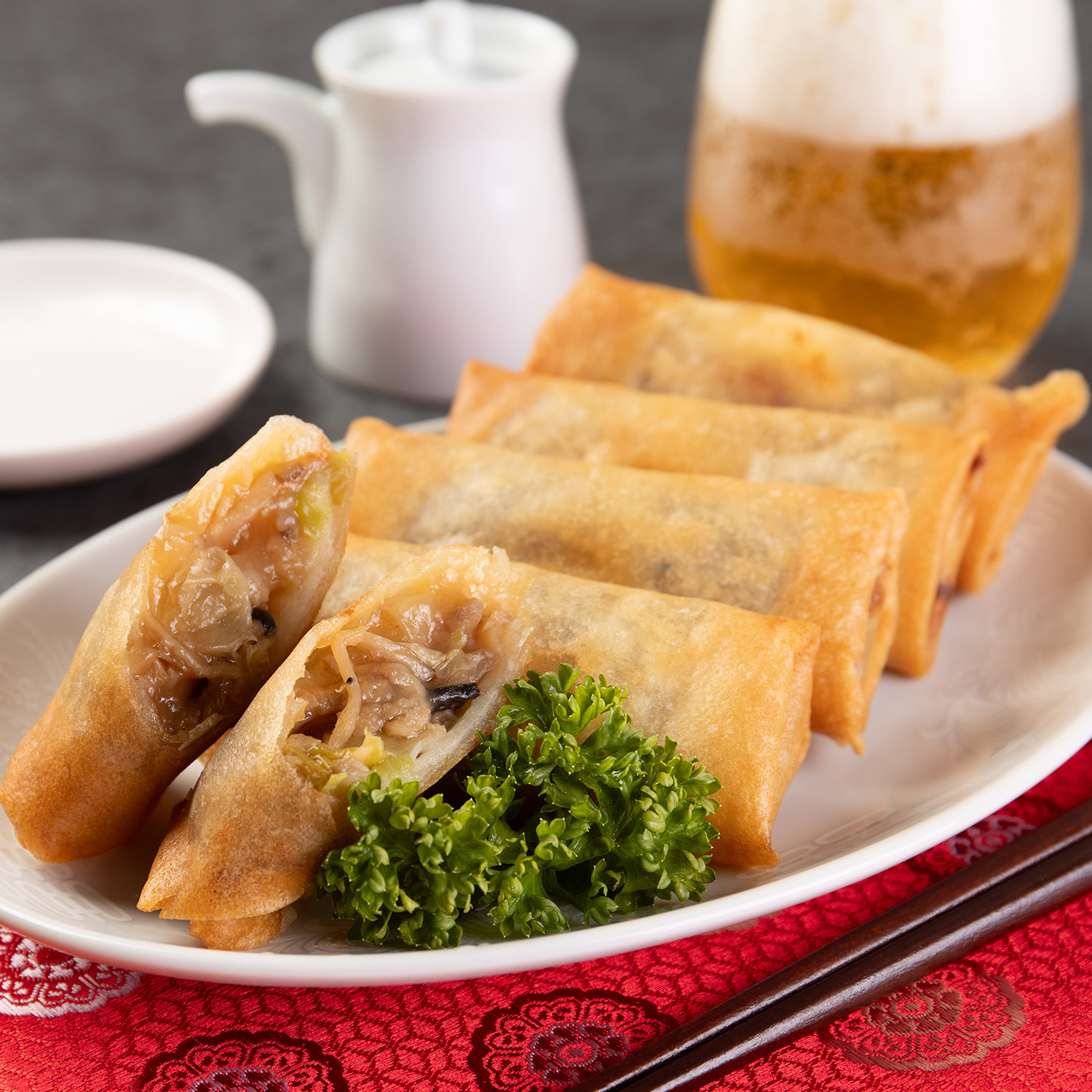 【春特別企画】五目湯葉春巻きと湯葉揚げ<冷凍>