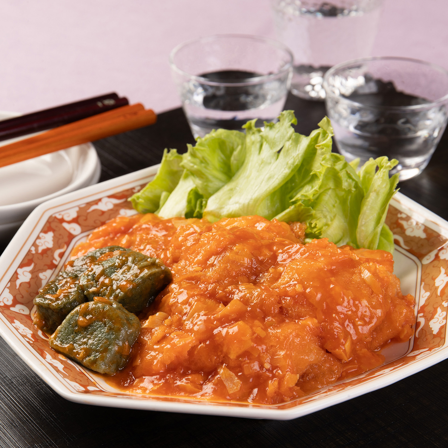 ■海老と湯葉と生麩のチリソース2個＜冷凍＞