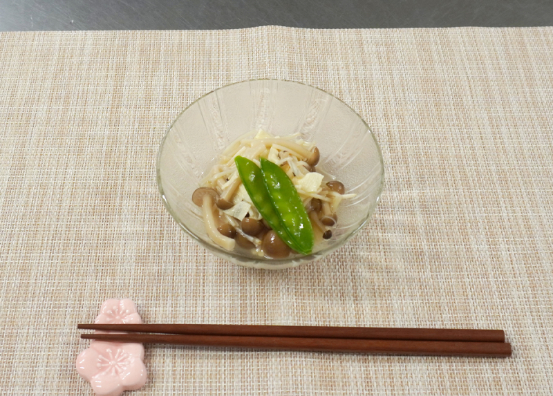 きのこと湯葉のおひたし